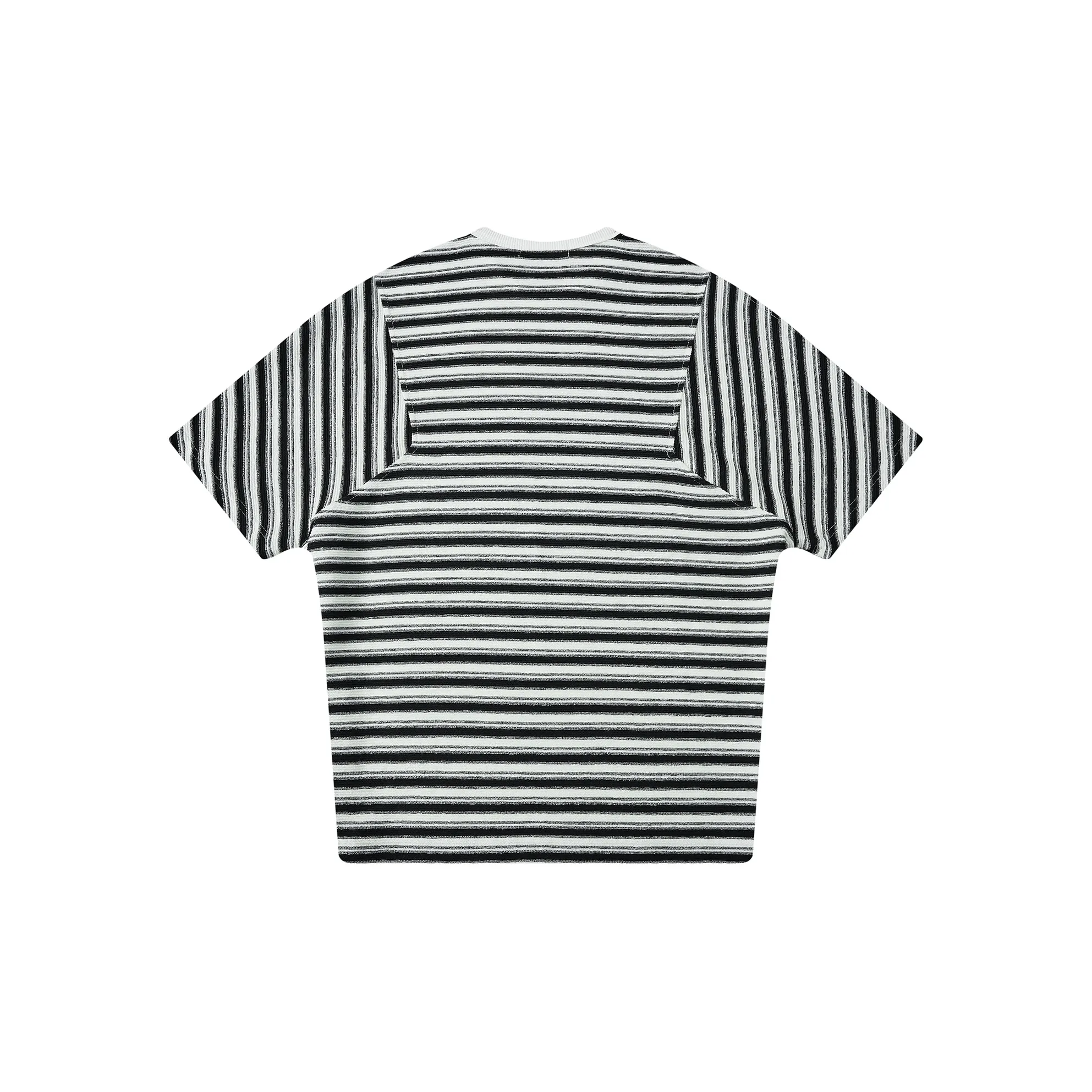 A.B.X Custom LOGO Knitted Rib Silhouette Crew Neck Pullover Short Sleeved T Shirts Men
s