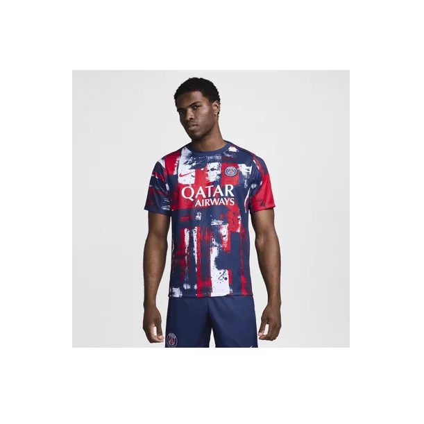 Nike Paris Saint Germain Academy Pro Home Men's Nike Dri FIT Soccer Pre Match Short Sleeve Top