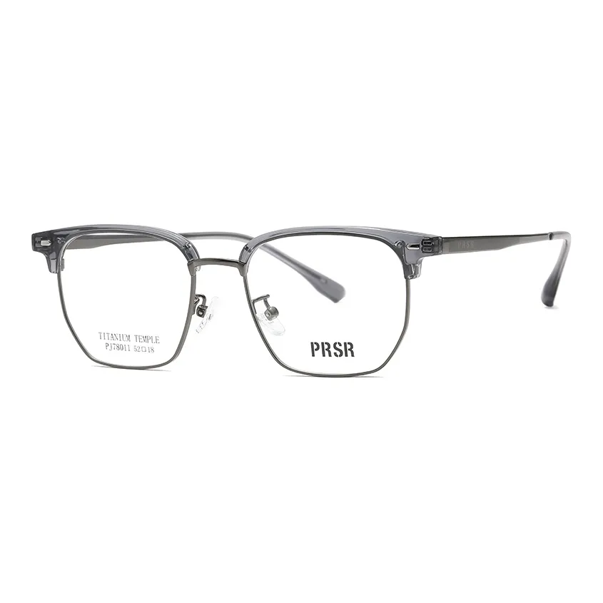 Prsr Пластина And Металл Semi Титан Оправа для очков Unisex