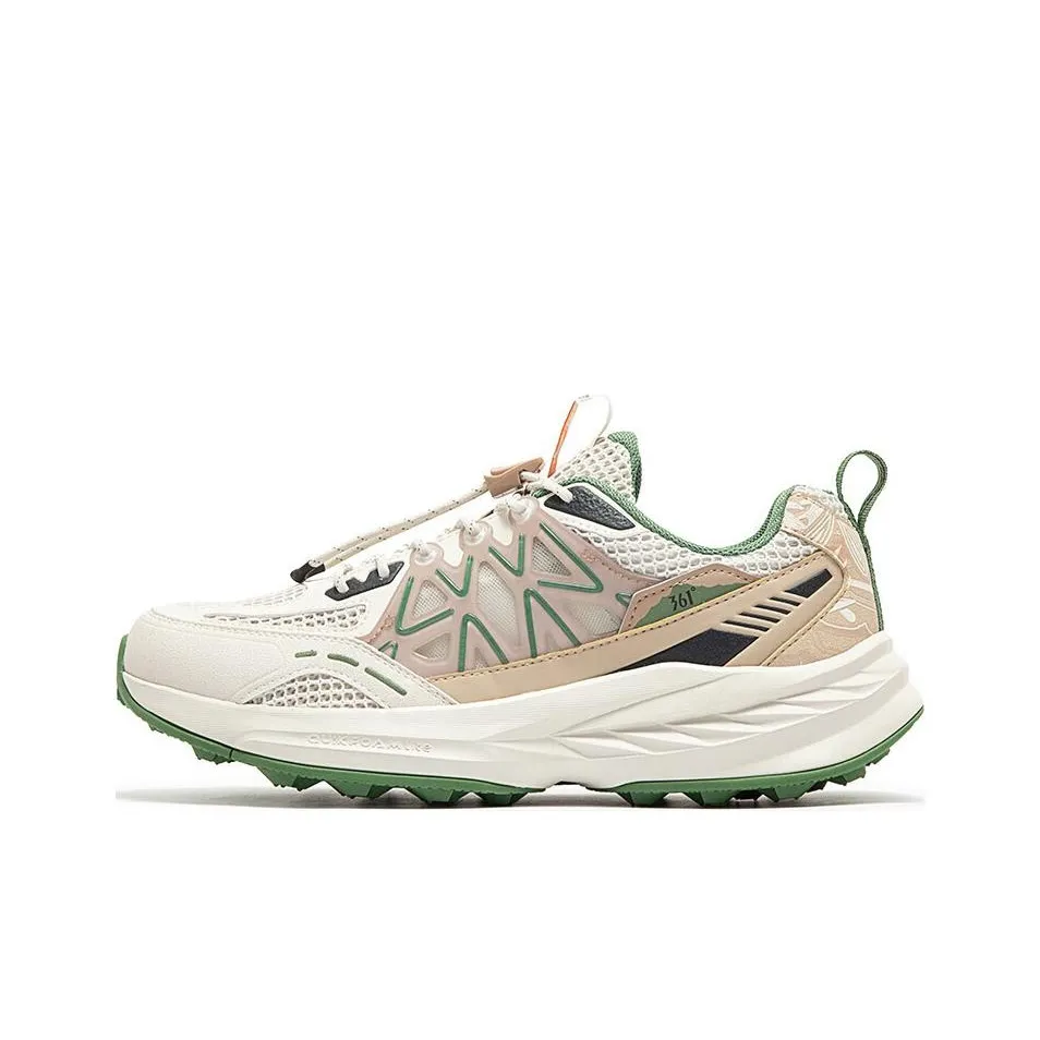 361° Hydrogen Series Водород Дикий Устойчивый к истиранию Низкий Топ Уличная обувь Мужская Бежево-зеленая