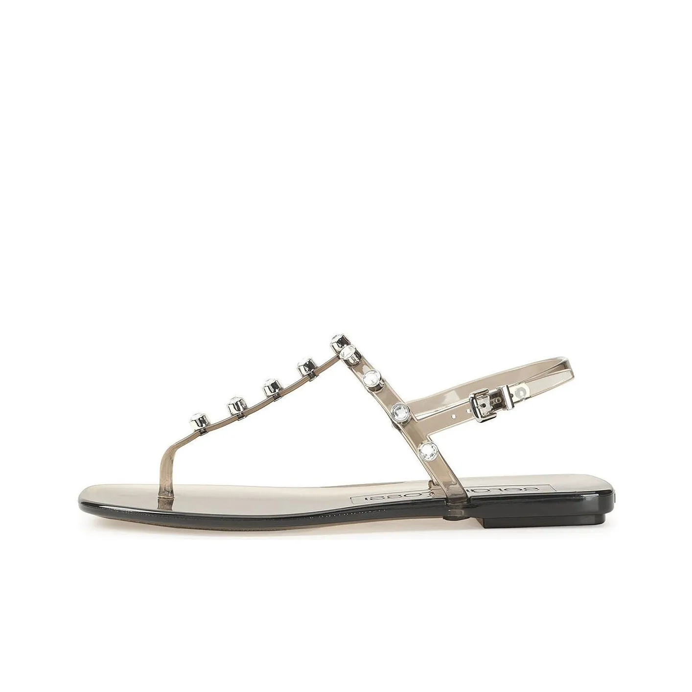 SERGIO ROSSI SR Jelly One Strap Sandals Women's Black
