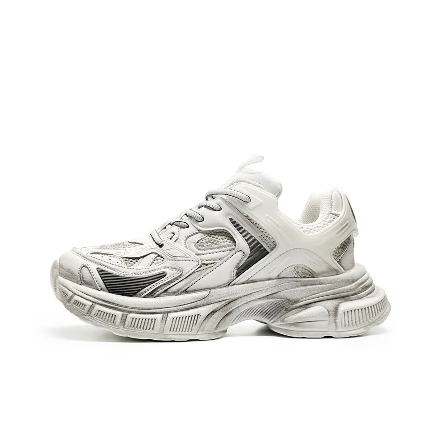 OUBT Vintage Old Low Top Platform Chunky Sneakers Unisex