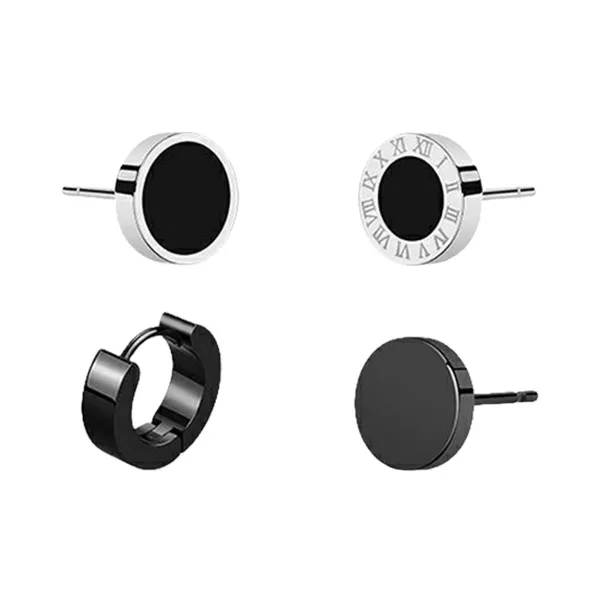 WANLIACC Титановый стальной комплект сережек-гвоздиков Four SEASONS Унисекс