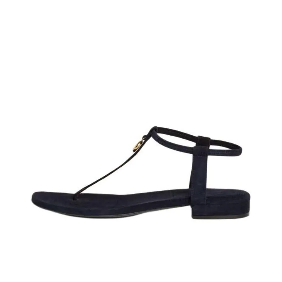 Loro Piana One Strap Sandals Women's Blue