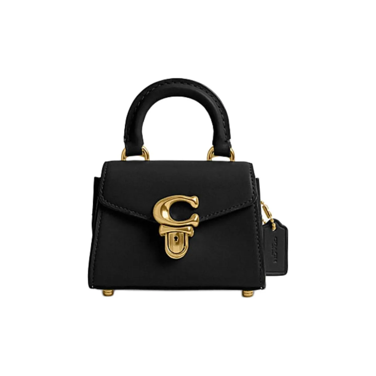 COACH Sammy Коровья кожа Сумка через плечо Мини Женская Черная