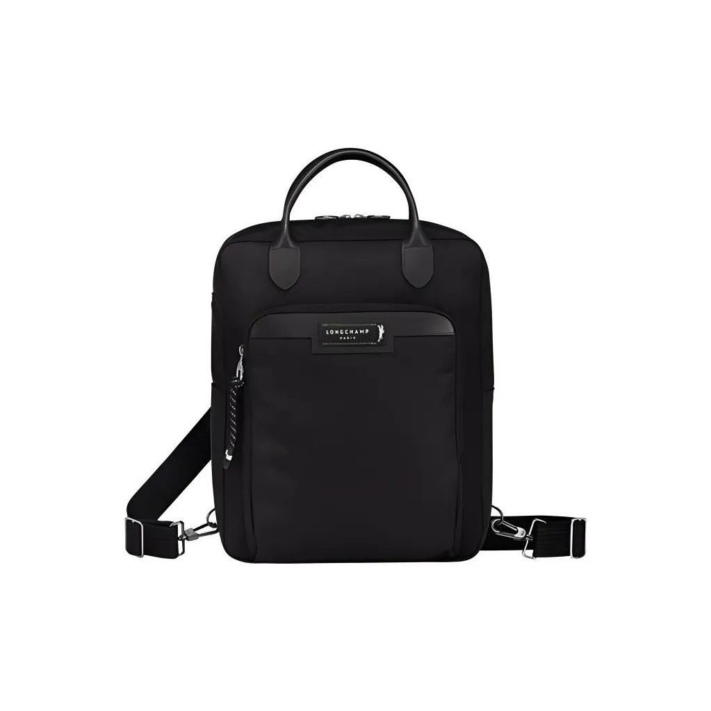 LONGCHAMP Le Pliage Energy Cow Leather Backpack Men's Black