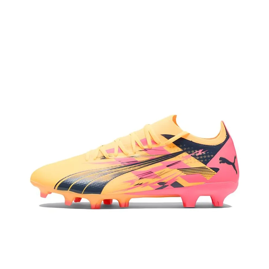 PUMA Ultra Match Футбольные бутсы Мужские Желто-розовые Черные