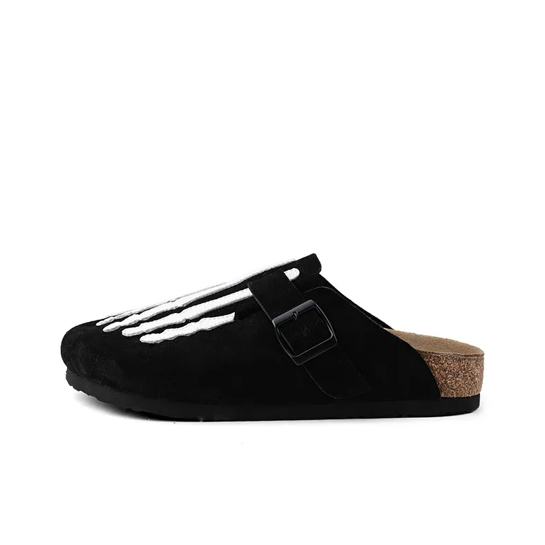 HANQIAORIJI Broken Cocoon Series ЭВА Устойчивый к истиранию On Lazy Тапочки Унисекс Черный