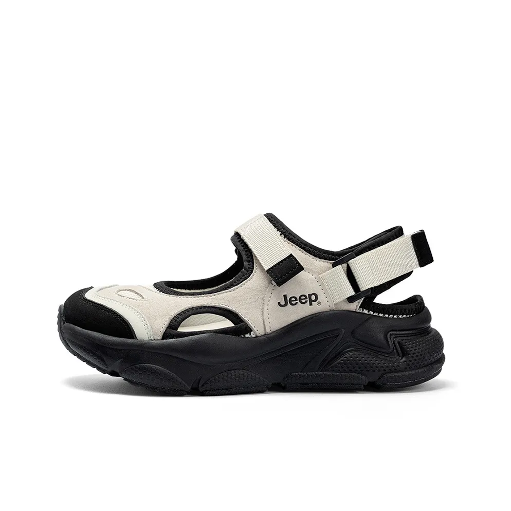 JEEP Пляжные сандалии Женские Черный Серый