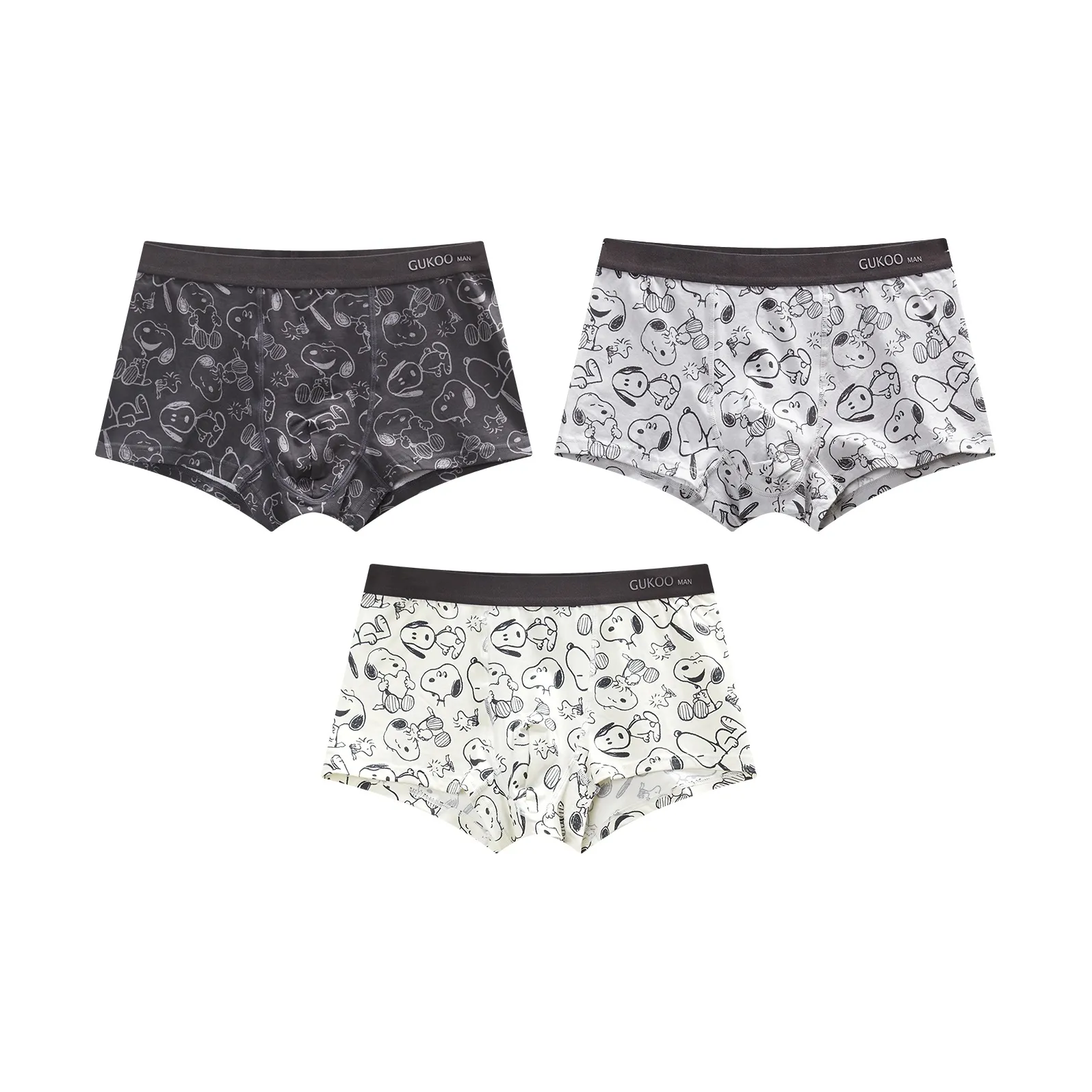 GUKOO x SHINUBI,LIANMINGKUAN Underpants Men's 3 Pack
