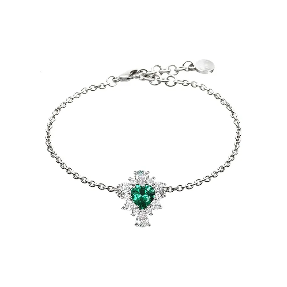 CHIARA FERRAGNI Zircon, Rhinestones, 18K Gold Plating Bracelets Women's Silver