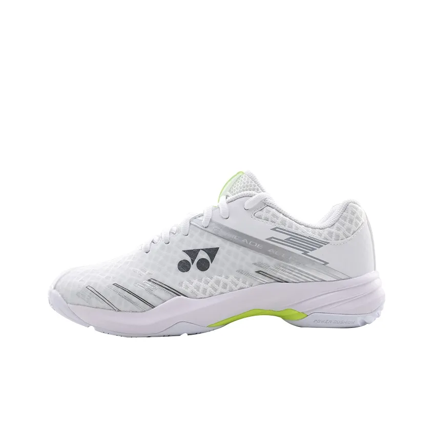 YONEX POWER CUSHION CASCADE ACCEL Cushioning Coverage Support Slip Resistant Low Top Badminton Shoes Unisex White Lime