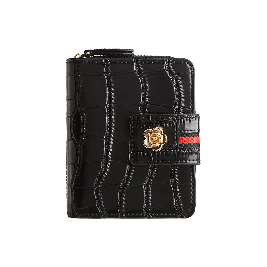 MARINO ORLANDI Спилок из коровьей кожи Кошелек Клатч Женский Черный