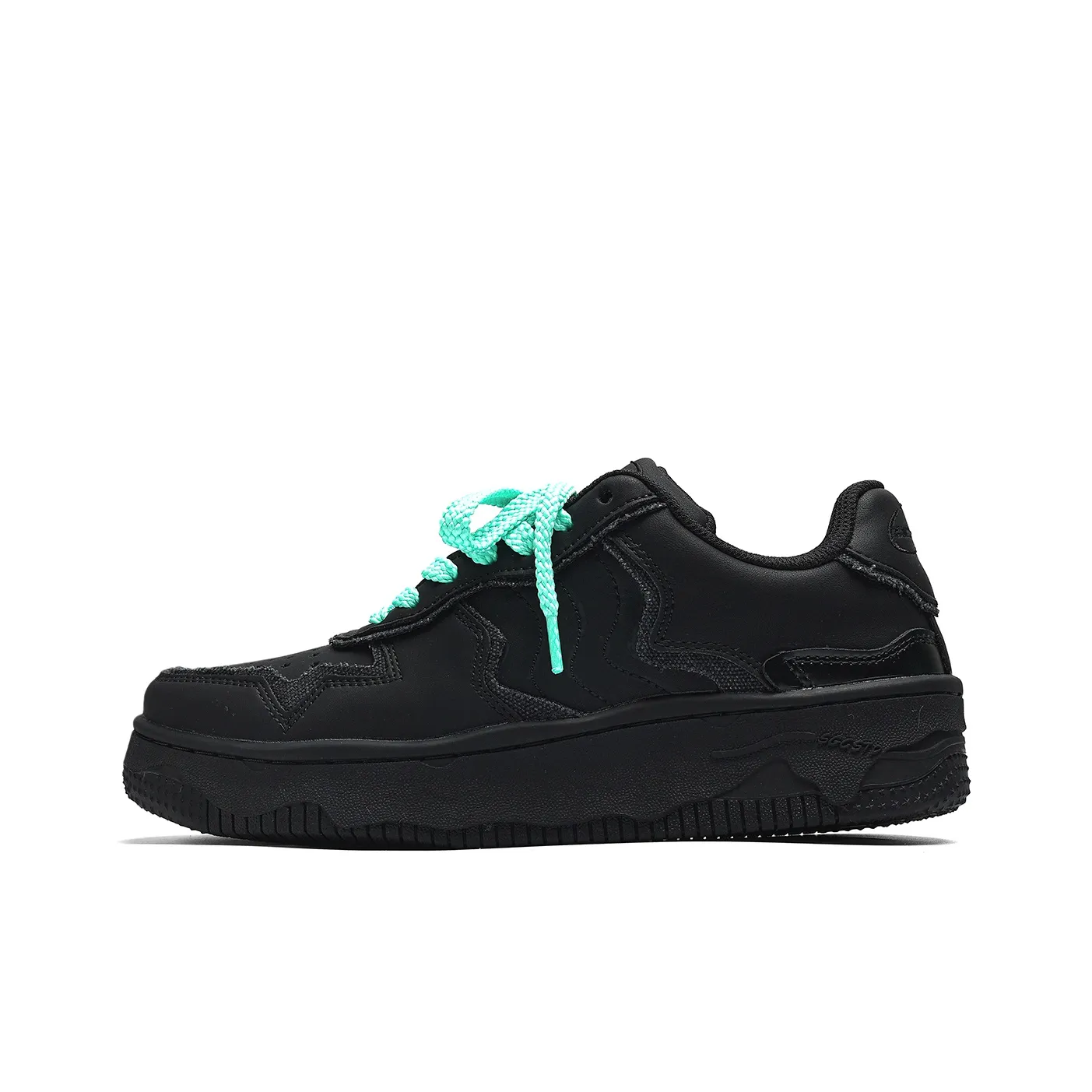 Fang Sanhuo Wear Resistant Slip Resistant Low Top Skateboard Shoes Unisex Black