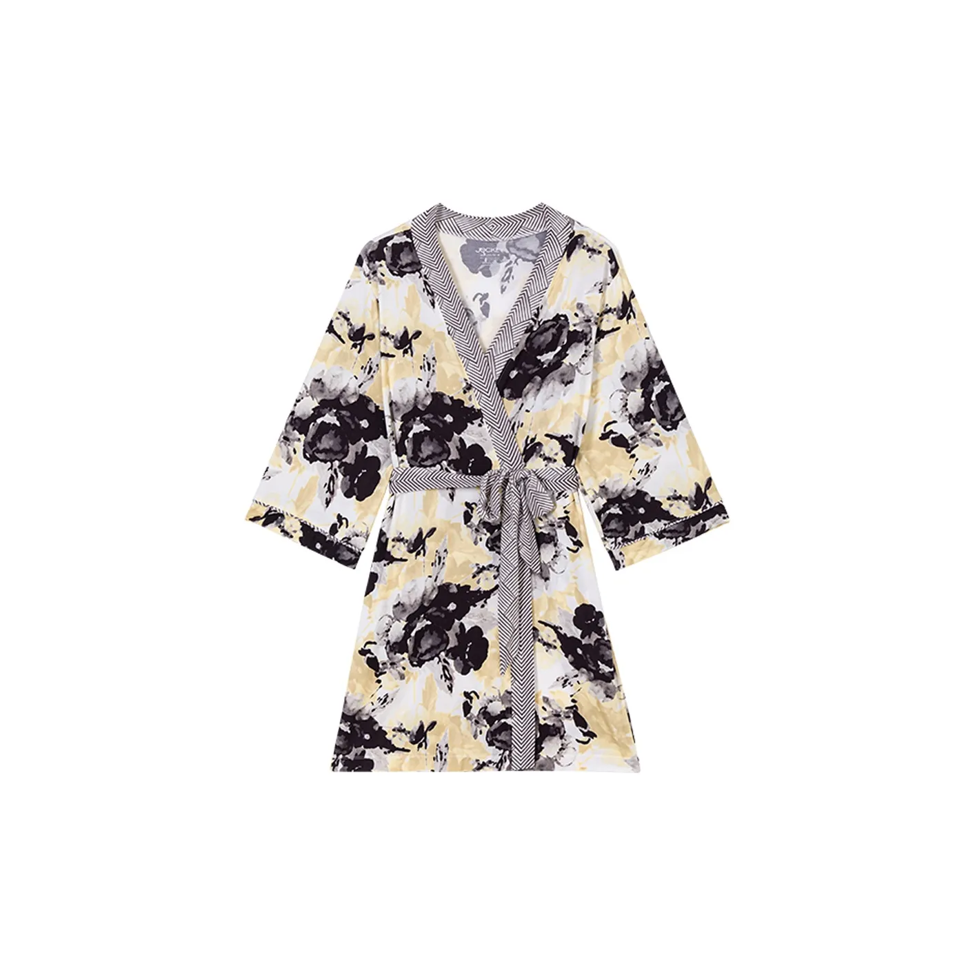 JOCKEY Pajama Robe Women's Yellow Dusty Blue