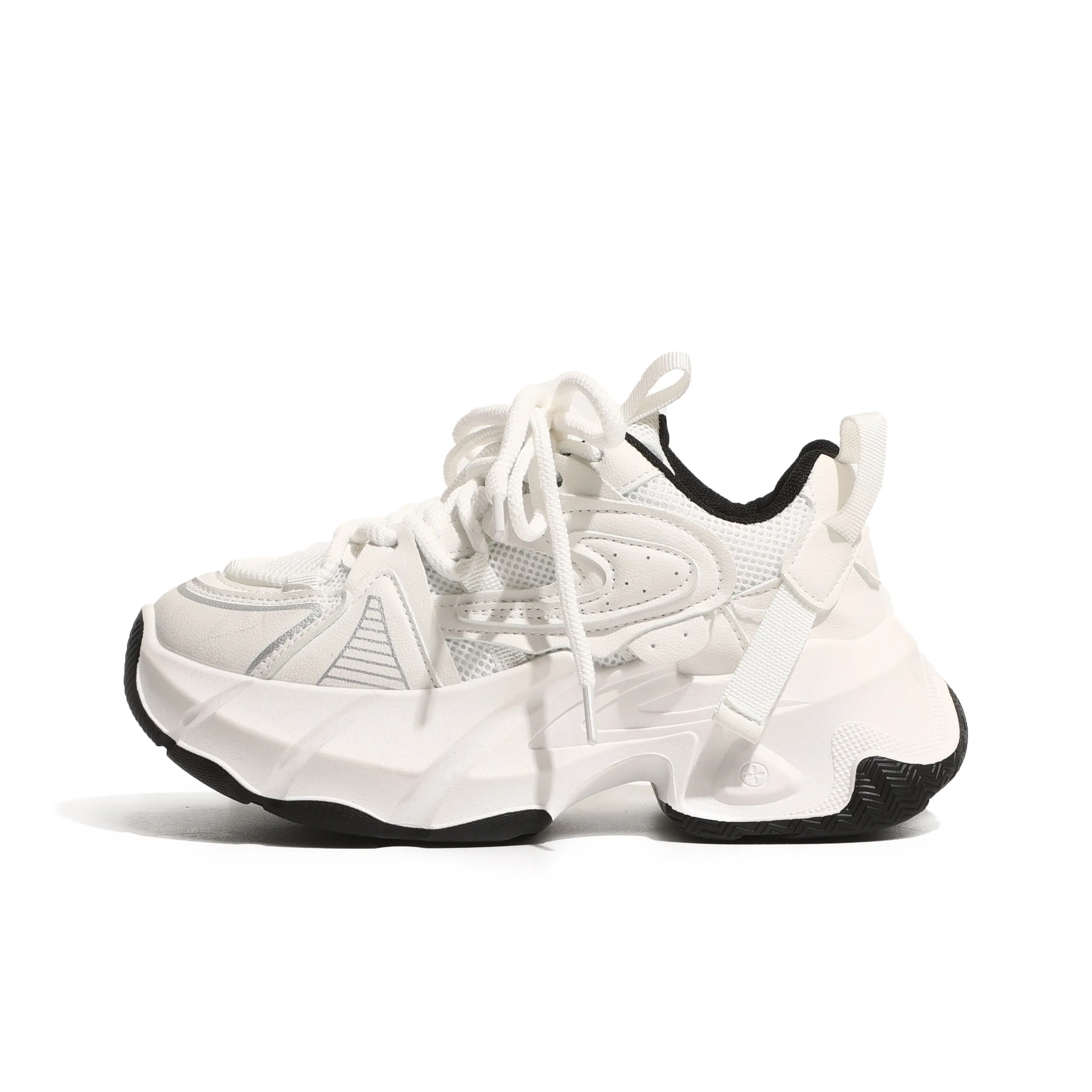 NUNZ Low Top Chunky Sneakers Women's White