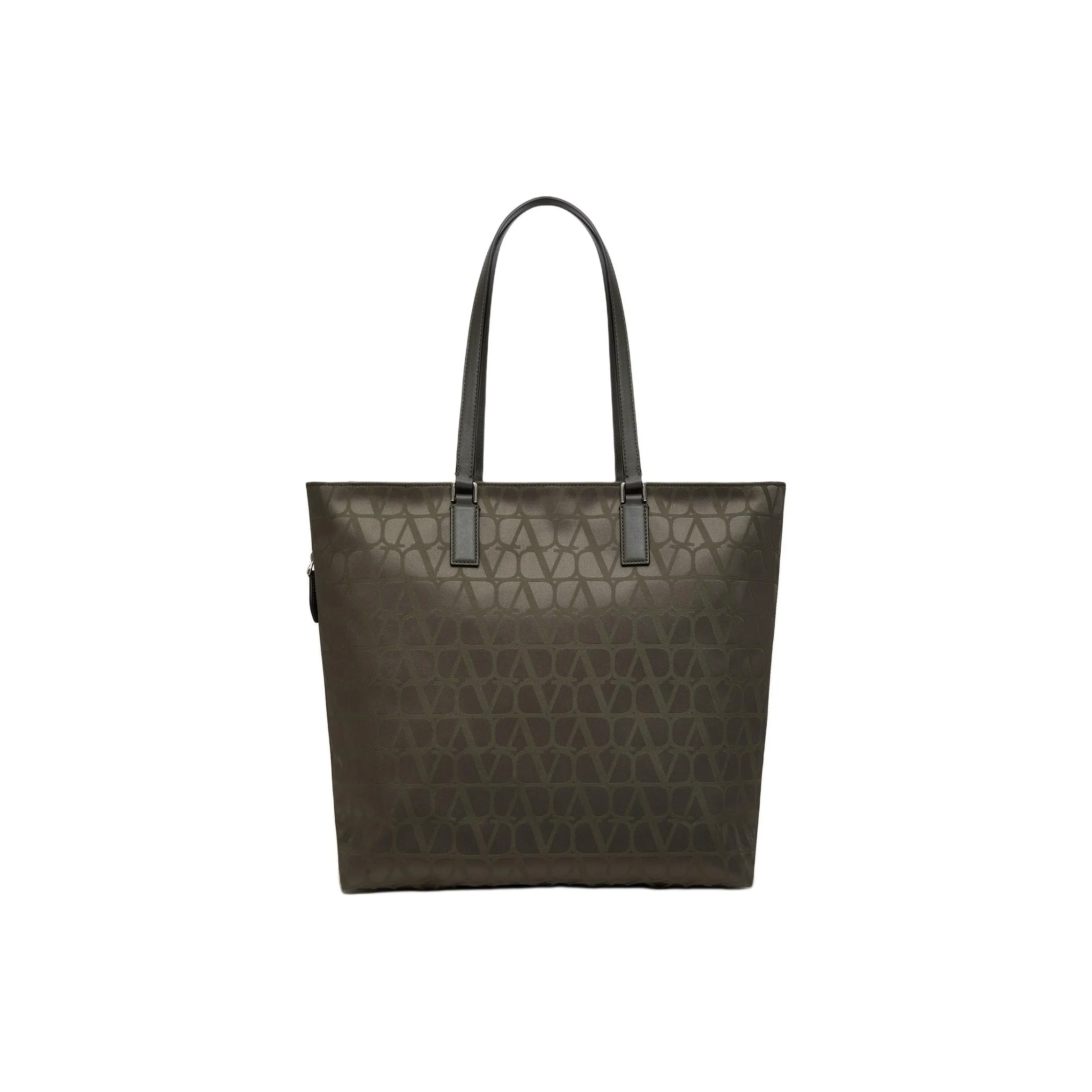 Valentino Calfskin Tote Bag, Shopping Bag, Shoulder Bag, Handbag Women's Army Green
