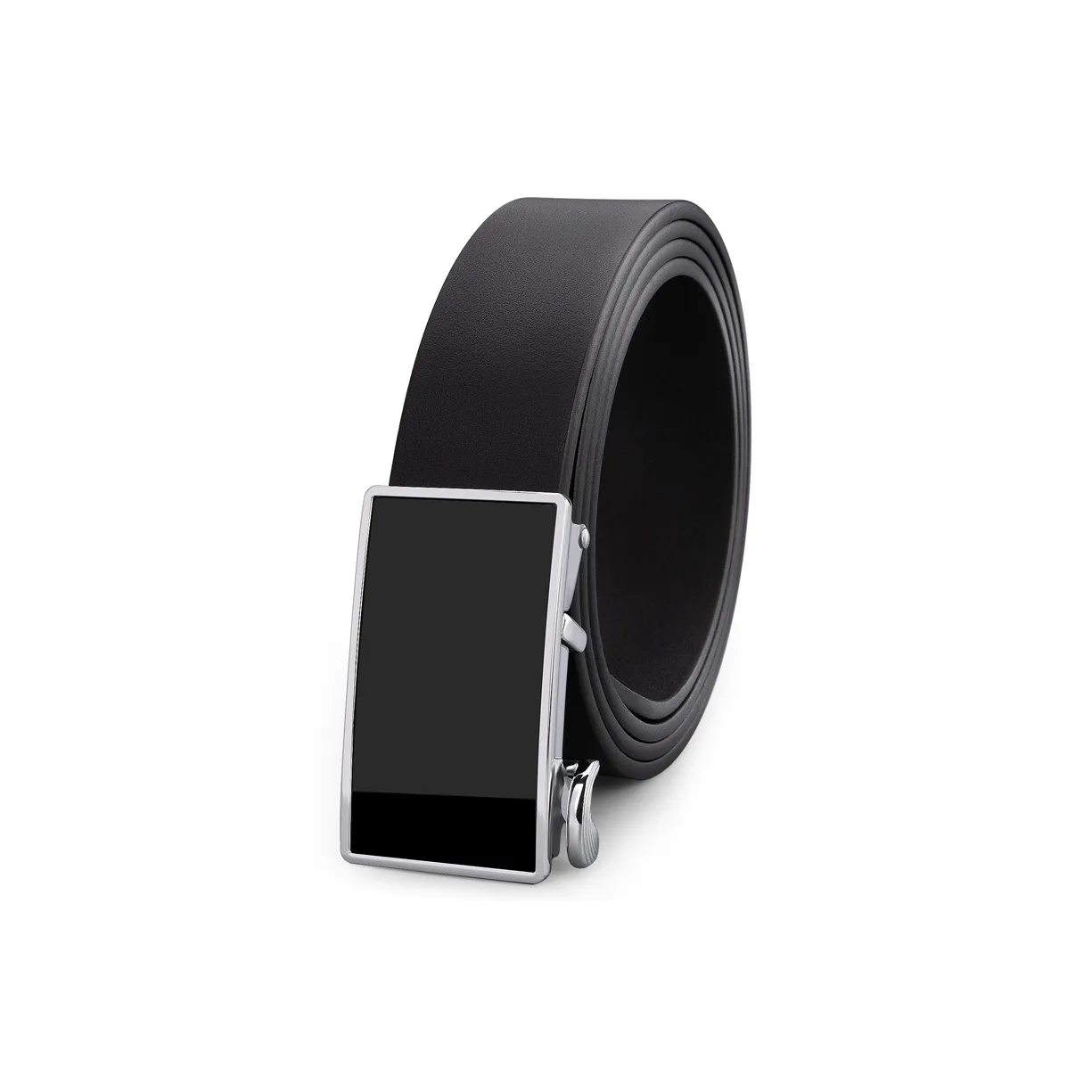 Cows Reign Облегающий крой Беззубик Автоматическая пряжка Минималистский стиль Обхват талии Сужение Ремни из коровьей кожи Унисекс 2,8 см