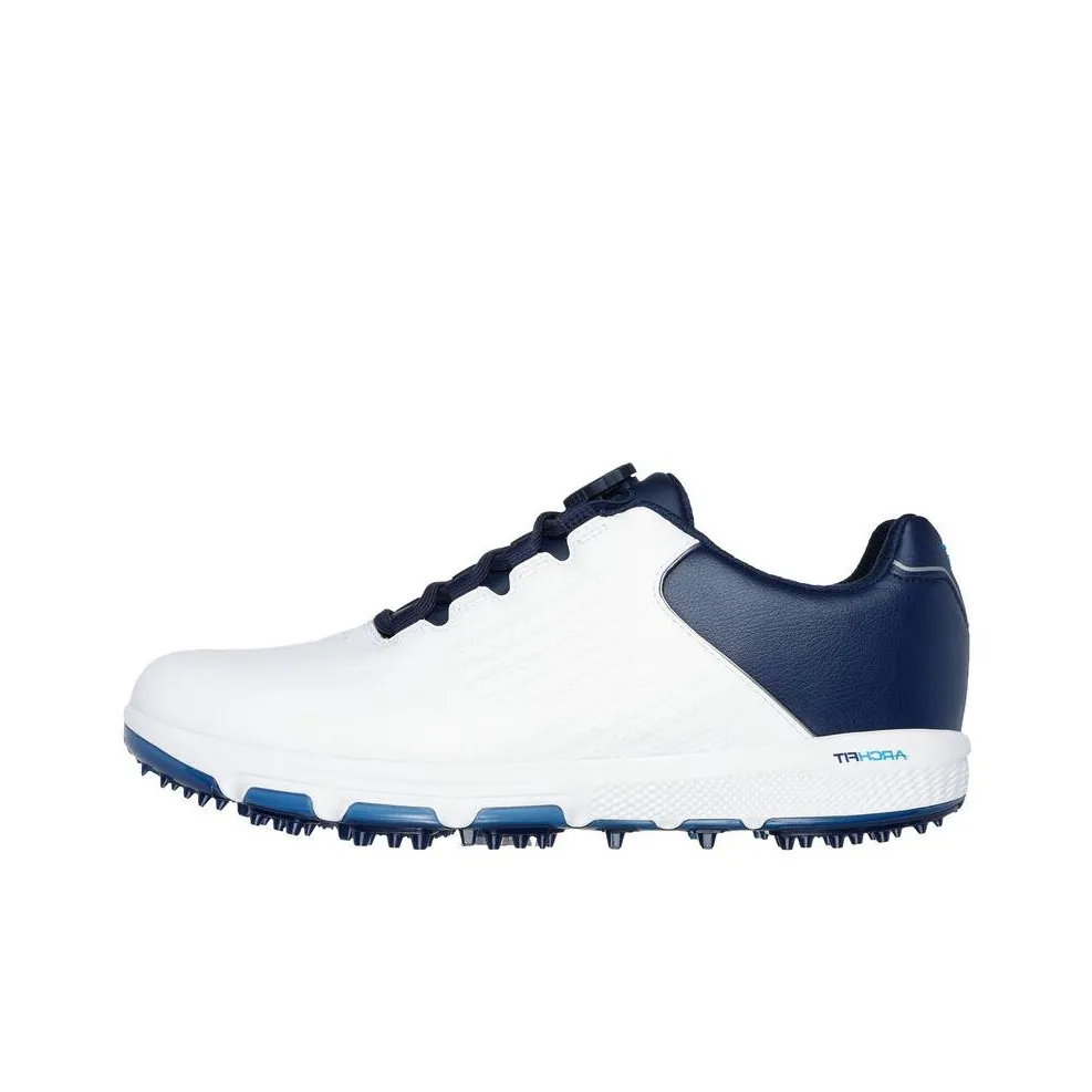 Skechers Go Golf Collection Low Top Golf Shoes Men's White Blue