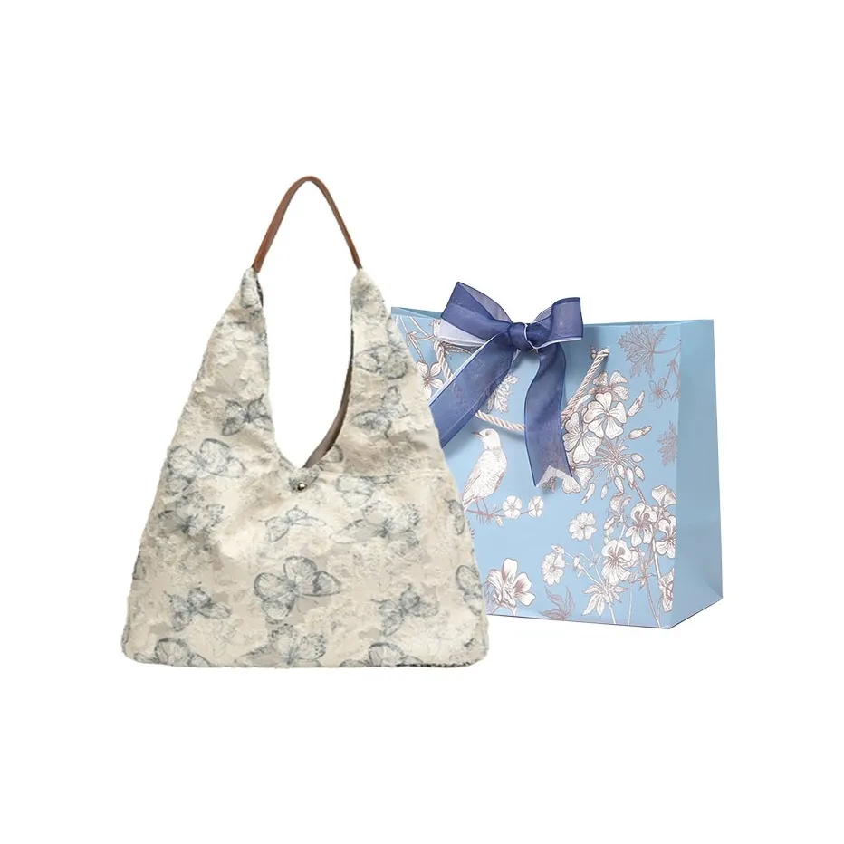 REDOO ПУ (полиуретан) Сумка через плечо Стандартная Женская Бабочка Белый Цветочный Красный