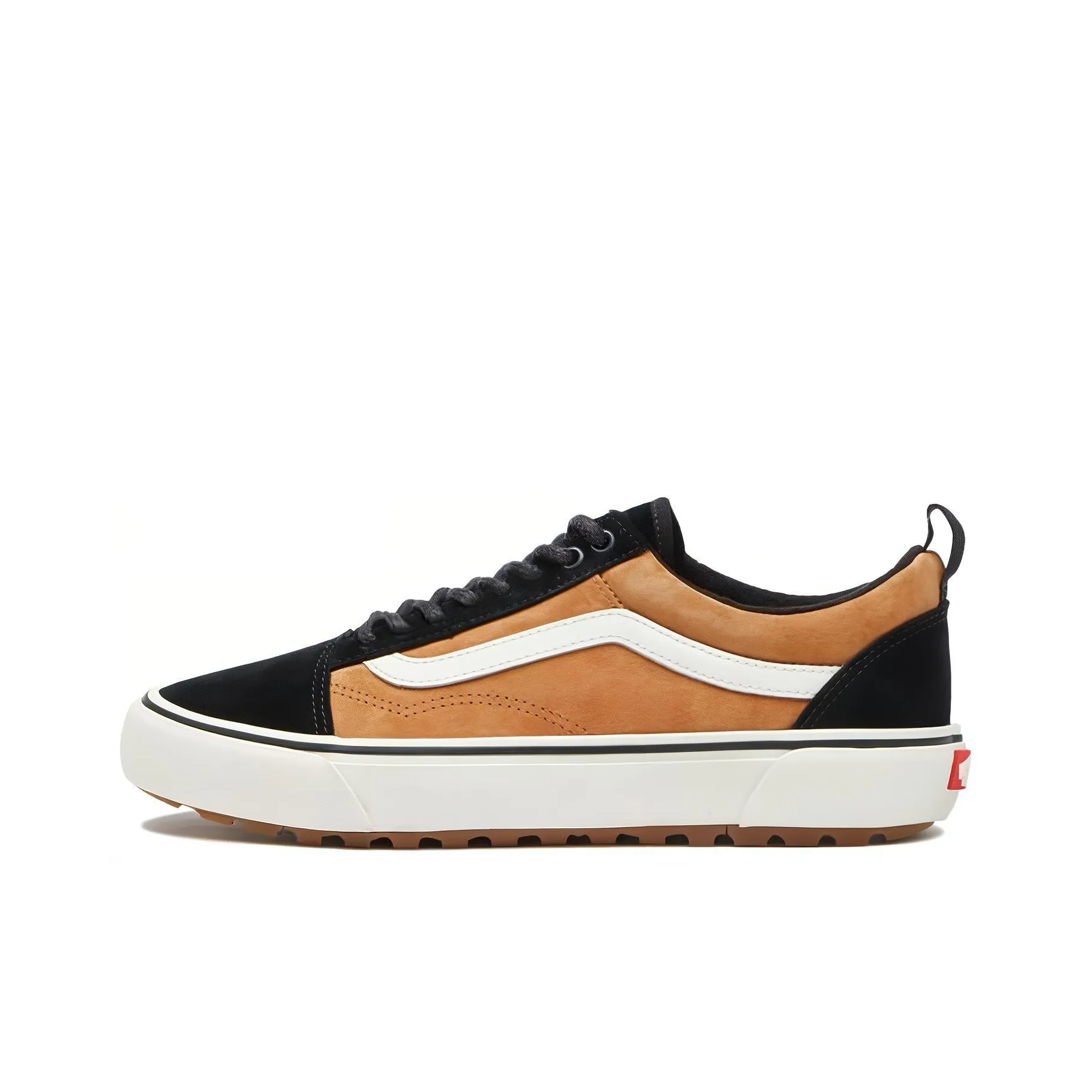 Vans Old Skool Collection Skateboard Shoes Unisex Low Top Black/Orange