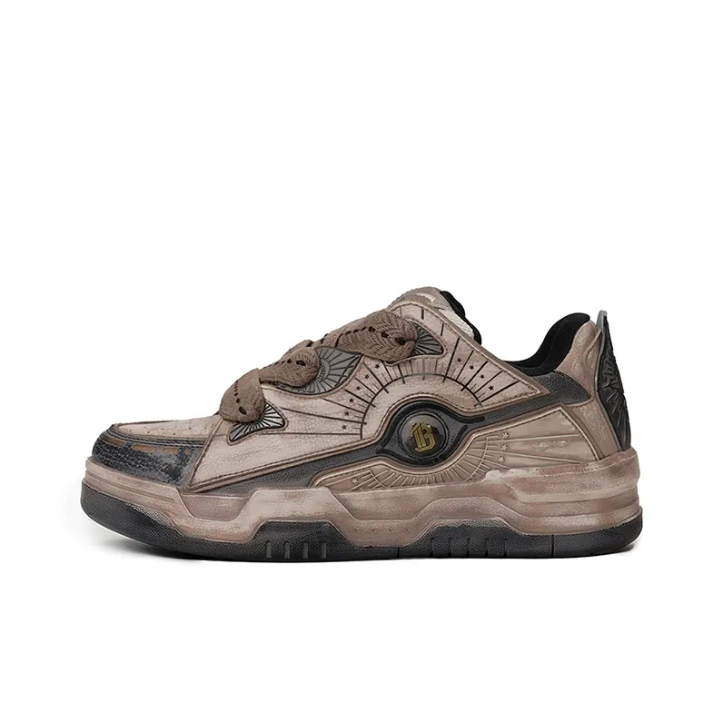 U.T.B Horizon001 Trailblazer Series Abrasion Resistant Low Top Skateboard Shoes Unisex Sand Dune