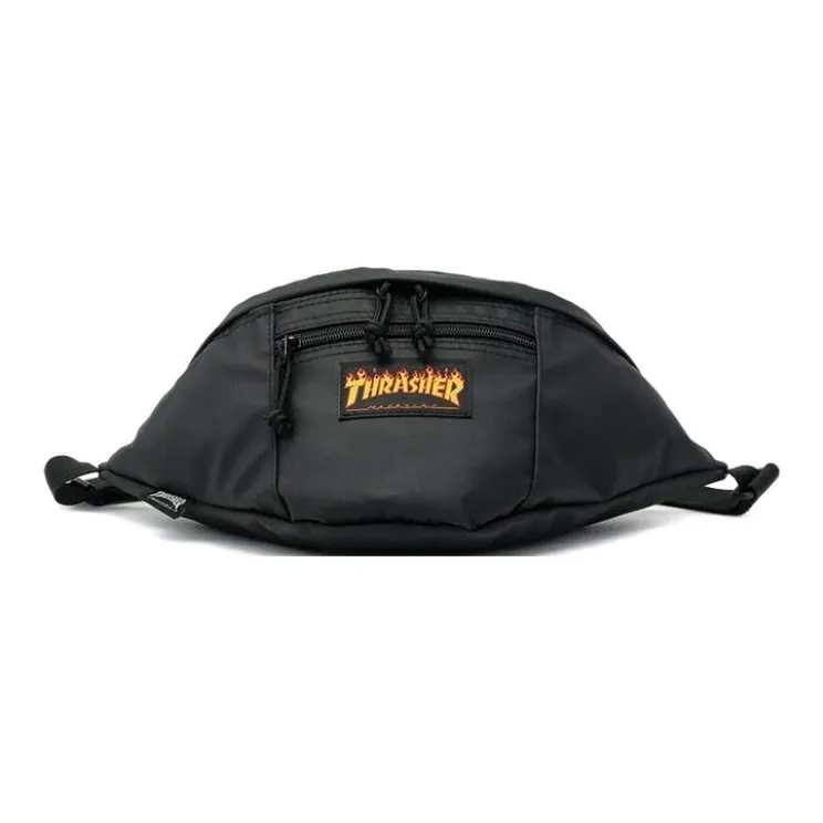Thrasher Полиэстер Сумка через плечо Бананка Стандартная Унисекс Черная