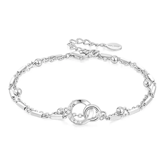 MUYAN Сплав Interlocking Круглый Браслет Женские