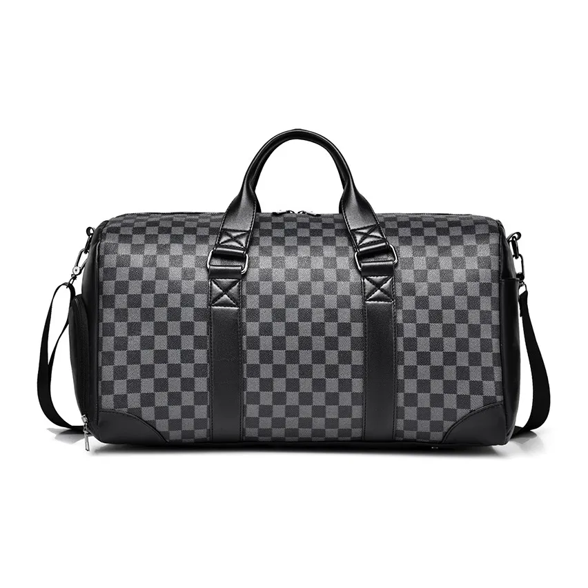 Moonshine Travel Bags Black Checkerboard