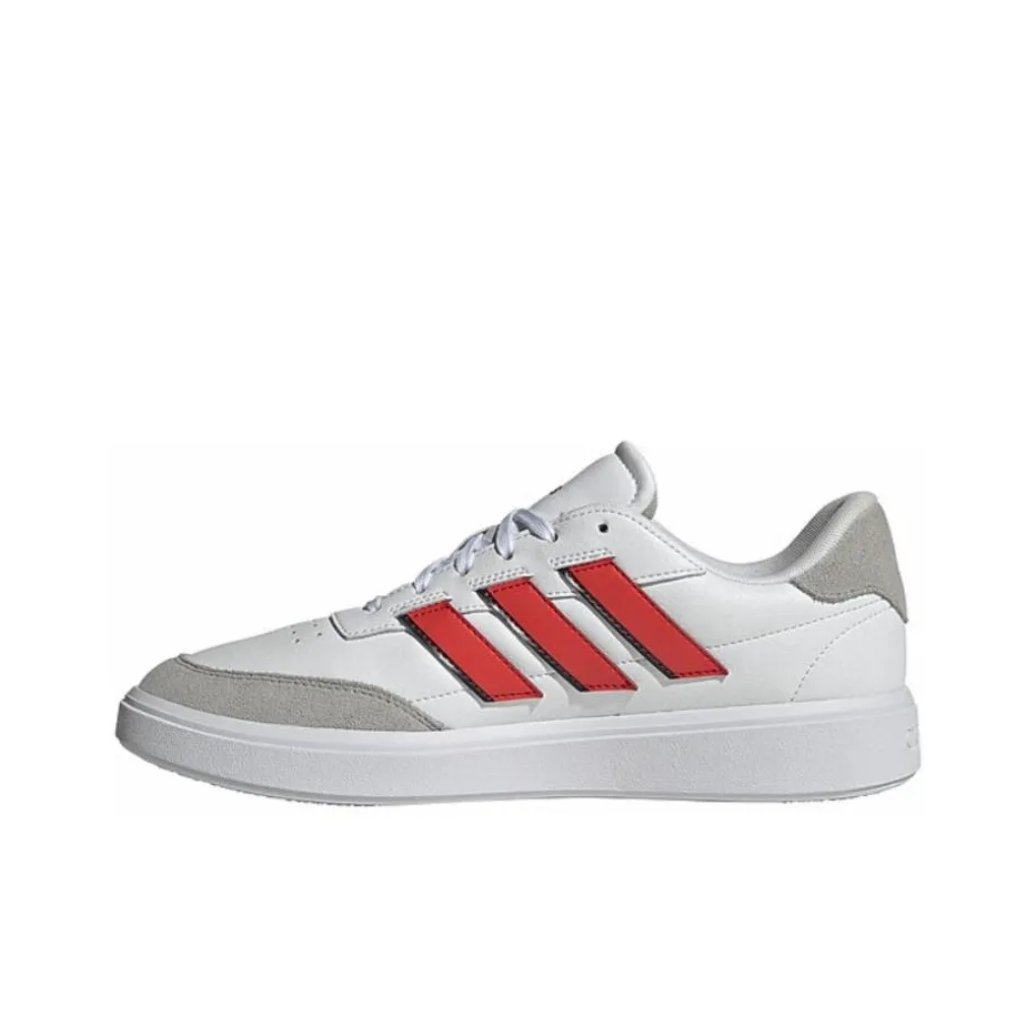Adidas COURTBLOCK Противоскользящий Устойчивый к истиранию Низкий Топ Casual Мужской Белый Красный
