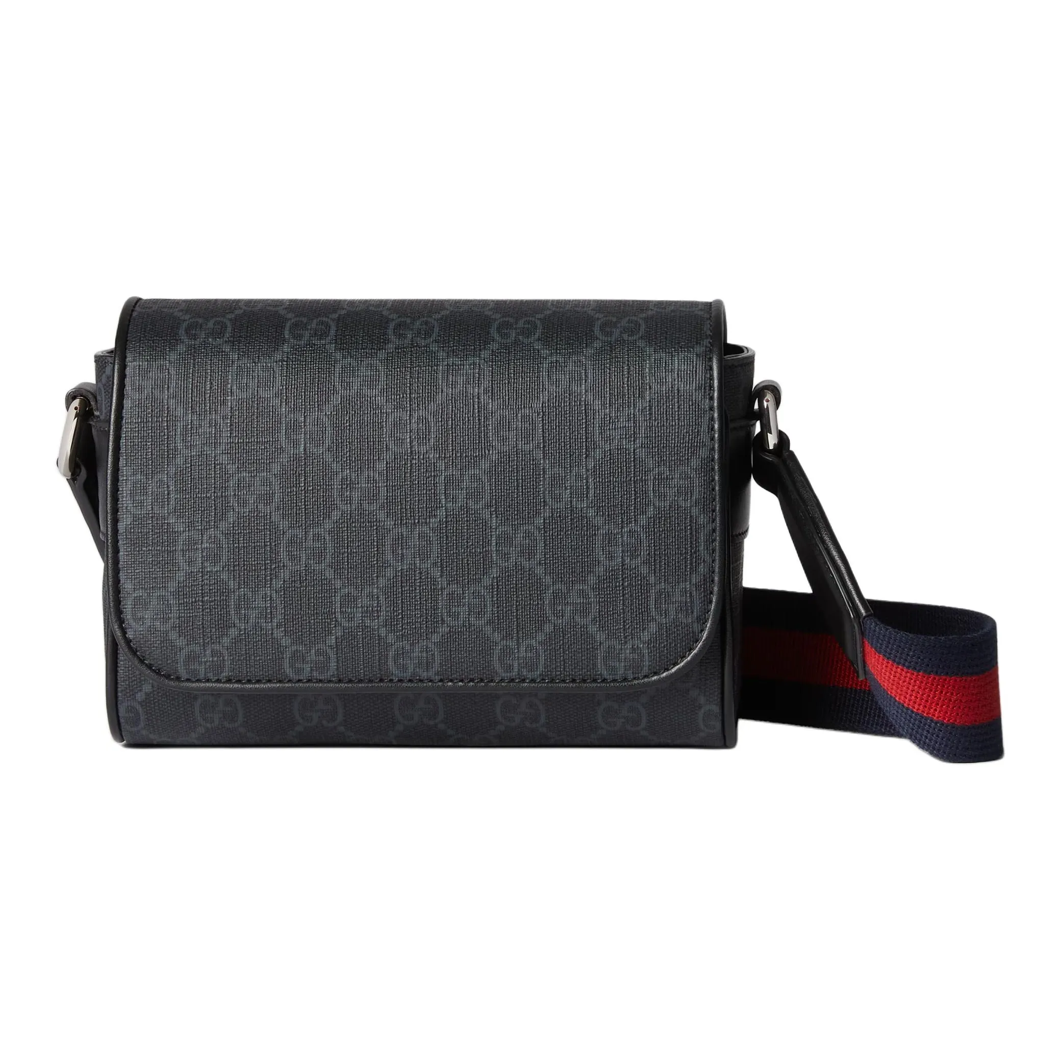GUCCI Canvas With Leather Canvas Bag, Crossbody Bag, Shoulder Bag Extra Mini Men's Black