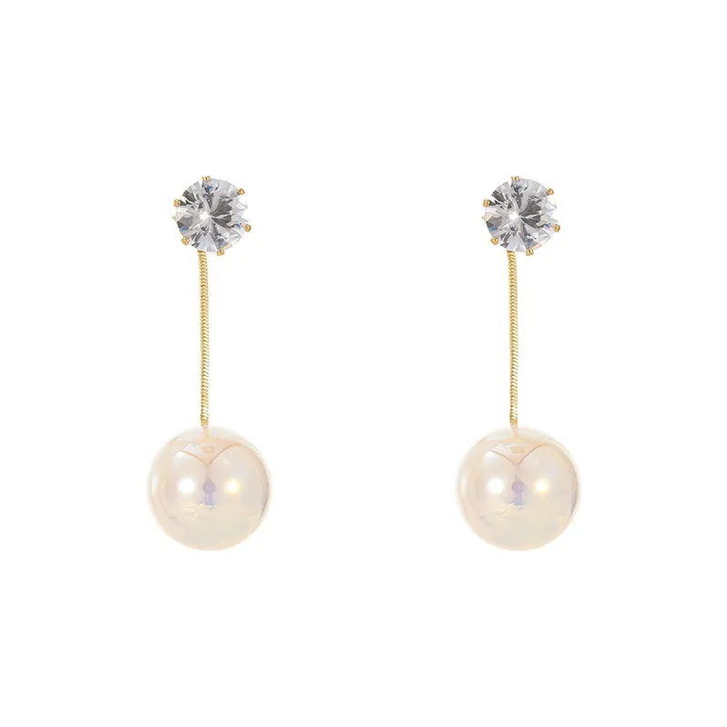 Rhymes Золото с медным покрытием искусственный жемчуг серьги женские