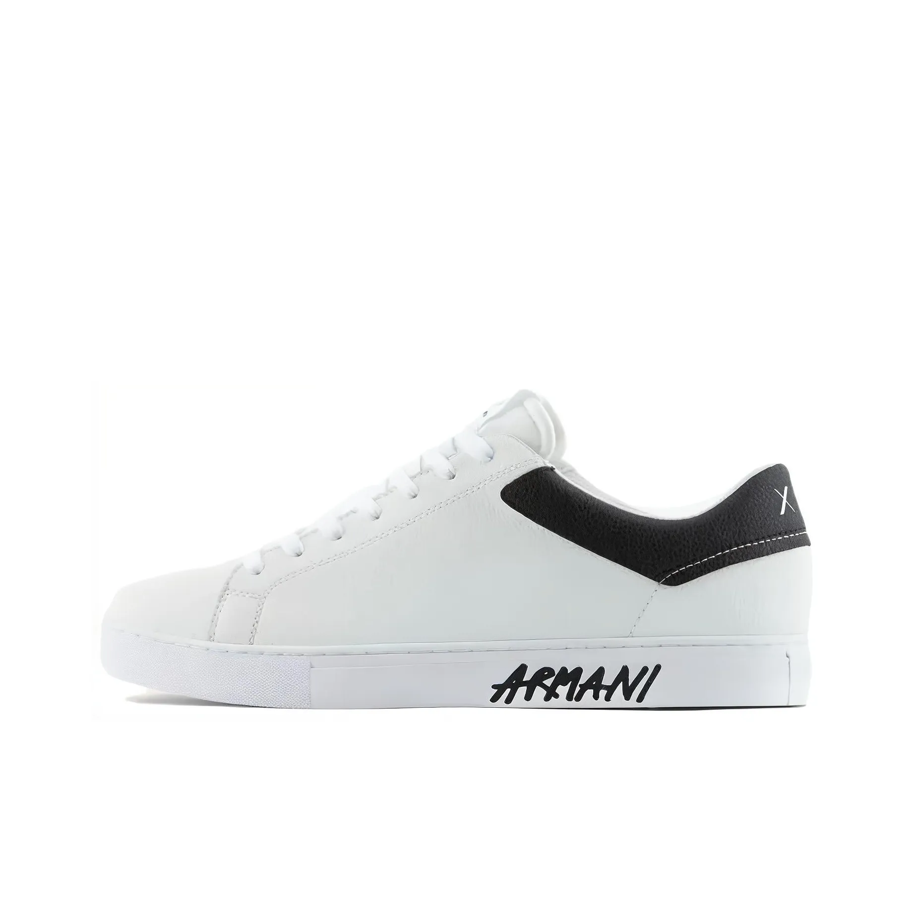 EMPORIO ARMANI Leather Sidewall Logo Sneakers