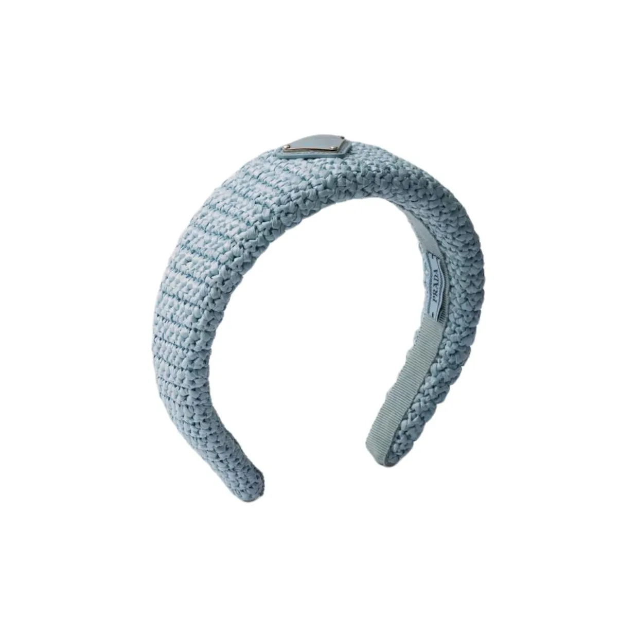 PRADA Triangle logo Crochet Headband