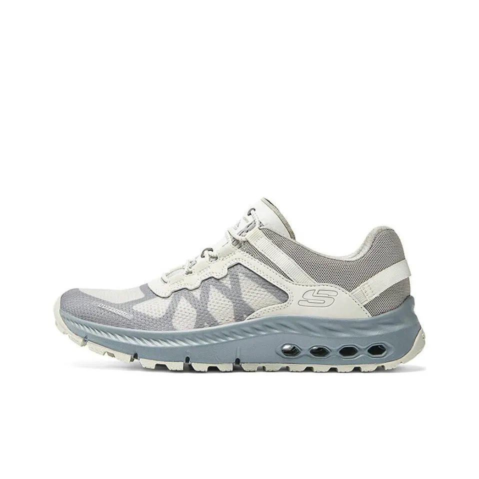 Skechers Glide Step Durable Breathable Low Top Outdoor Shoes Women's Beige Gray