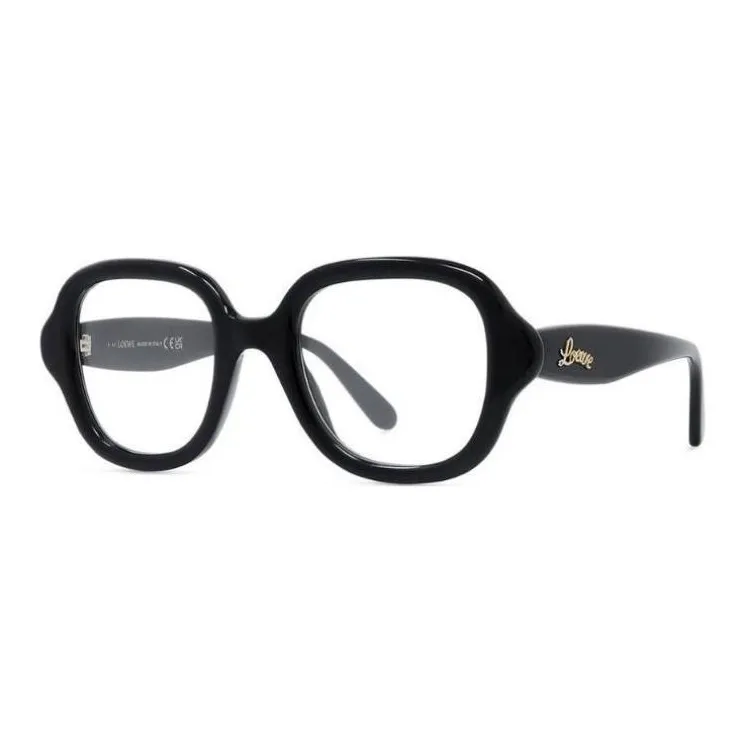 LOEWE Ацетат Ацетил Нерегулярная форма Оправы для очков Женские Черный