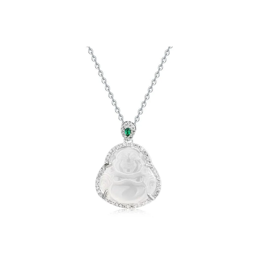 Emerald Dynasty Chalcedony Necklaces Women's