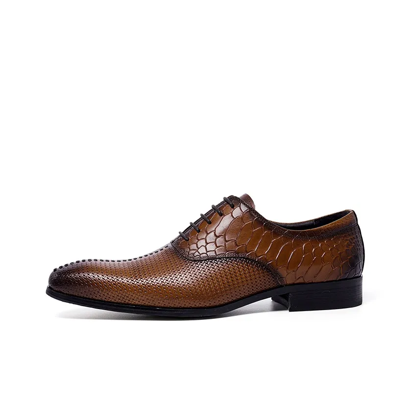 ASTON M.JAZZ Dress Shoes Men's Low Top Black/Brown/Khaki