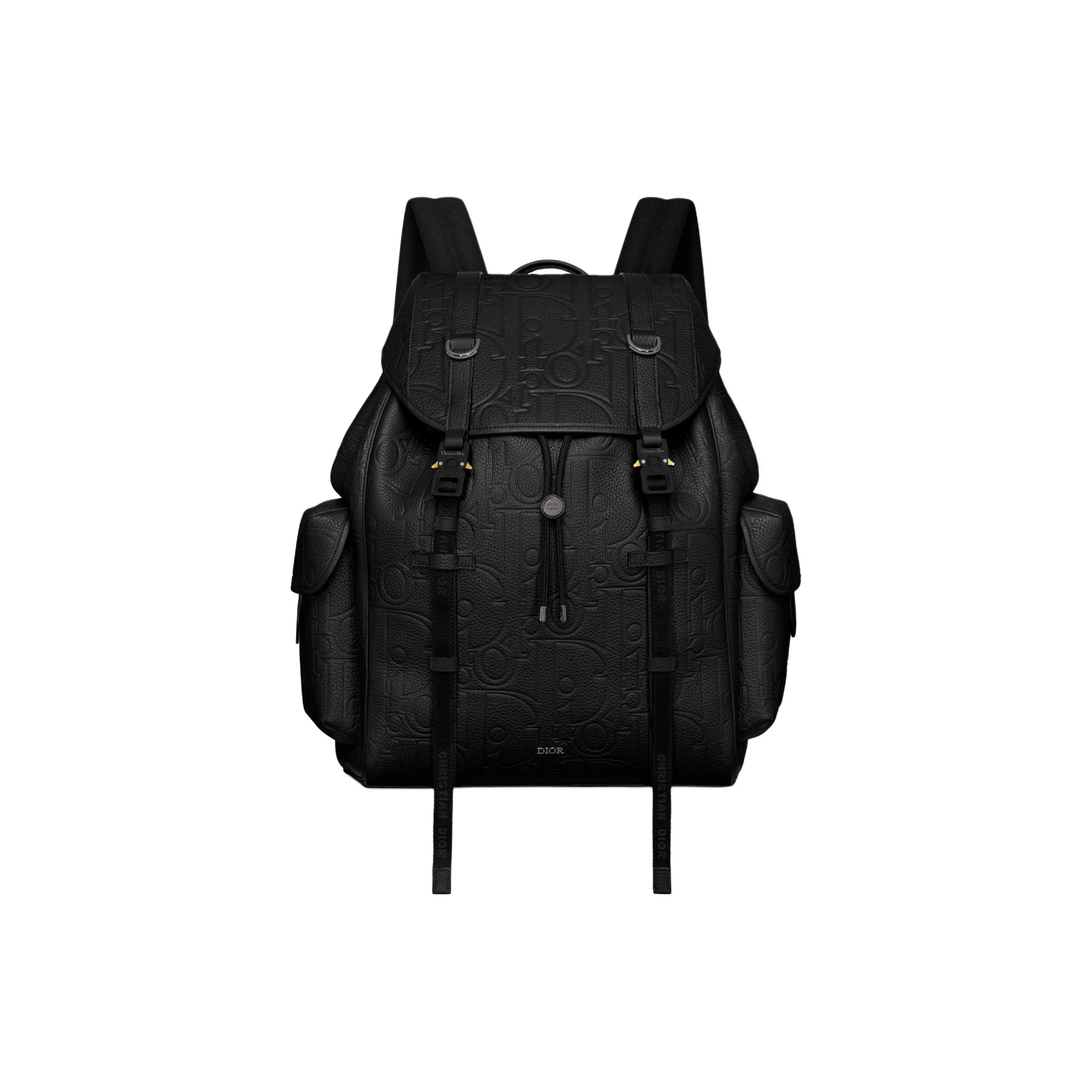 DIOR Hit The Road Grained Calfskin Backpack Men's Black