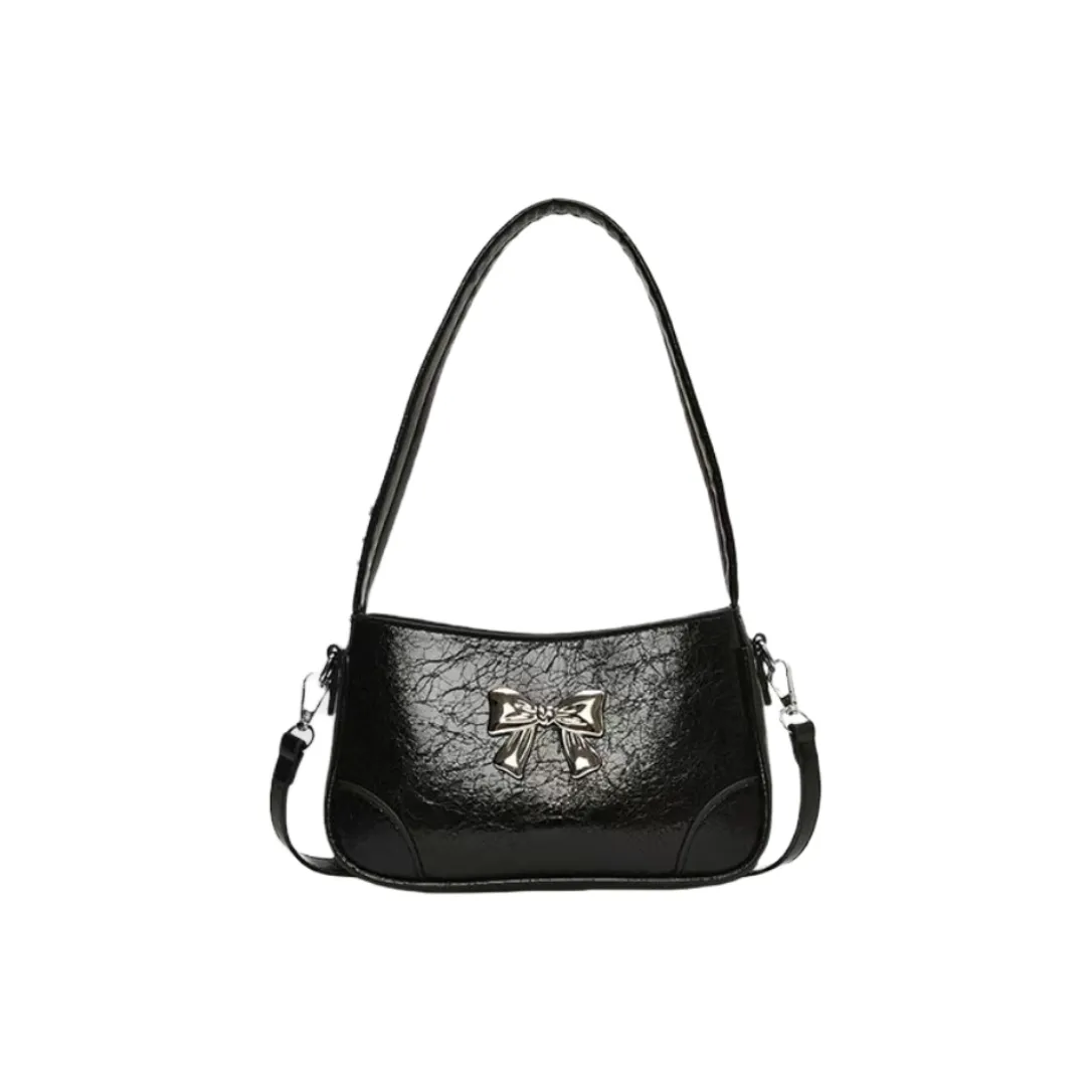 DALO ПУ (полиуретан) Одно плечо Сумка Женская Черный Радуга Серебряный Радуга Металлический Серебряный