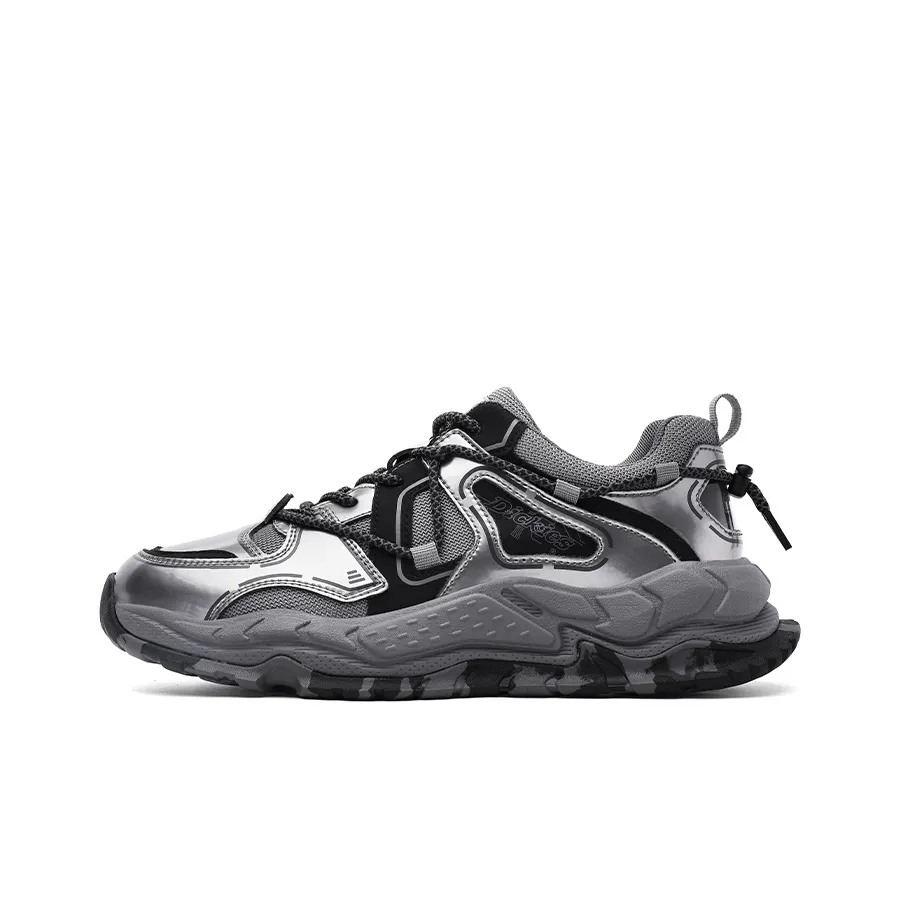 Dickies Abrasion Resistant Slip Resistant Low Top Chunky Sneakers Men's Gunmetal Gray