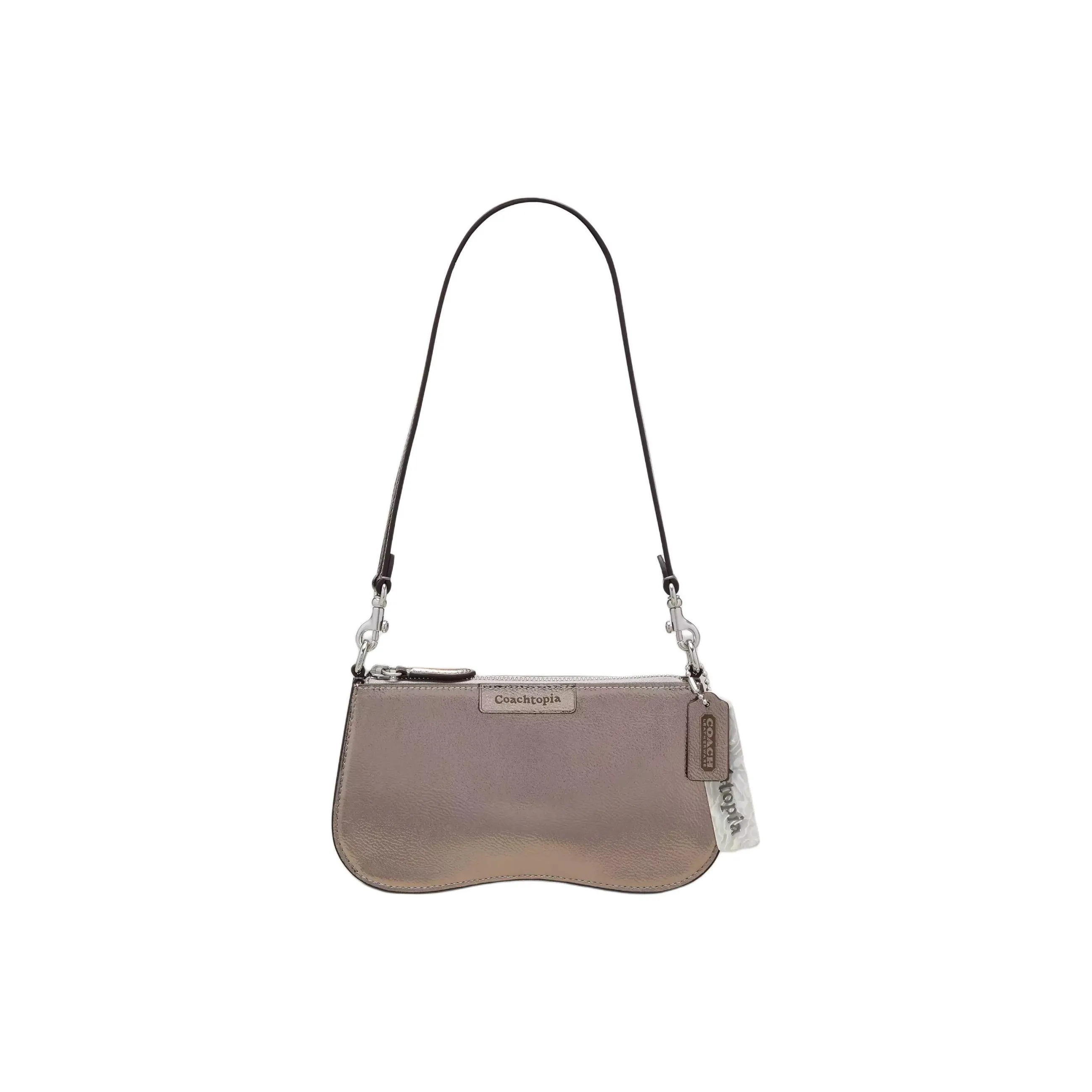 Coachtopia Кожа Одно Плечо Сумка Маленькая Женская Бронзовая