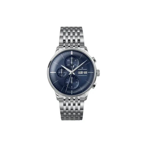 JUNGHANS Автоматический Механический Movement Мужские Meister Master Collection Часы 40,7 мм Синий
