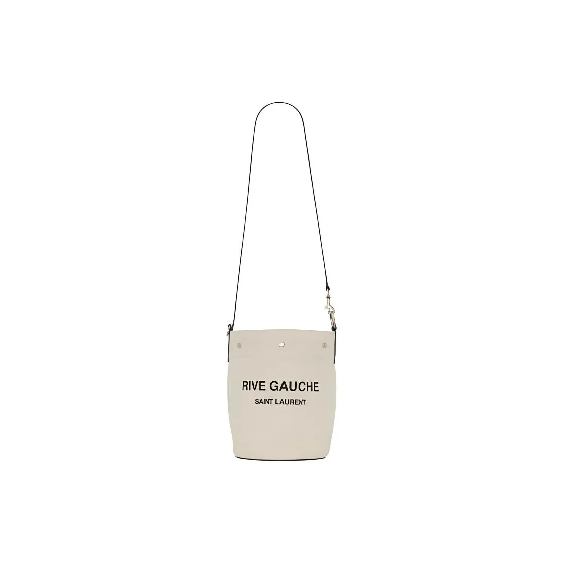 SAINT LAURENT Rive GaucheVicky Canvas With Leather Canvas Bag, Bucket Bag, Crossbody Bag, Shoulder Bag Women's