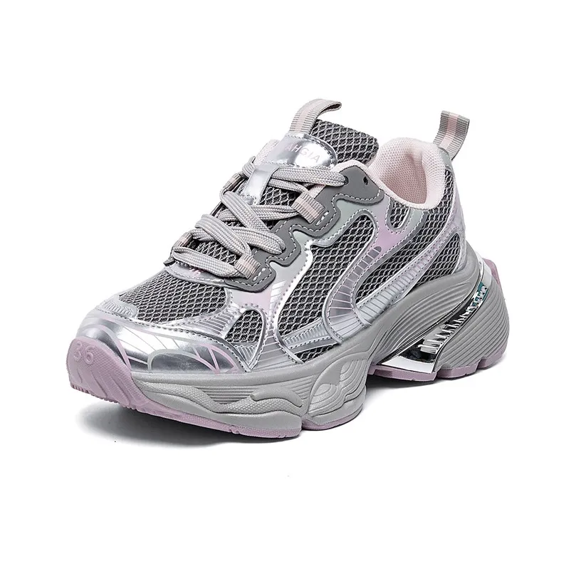 La Chapelle Breathable Height Increase Low Top Chunky Sneakers Women's