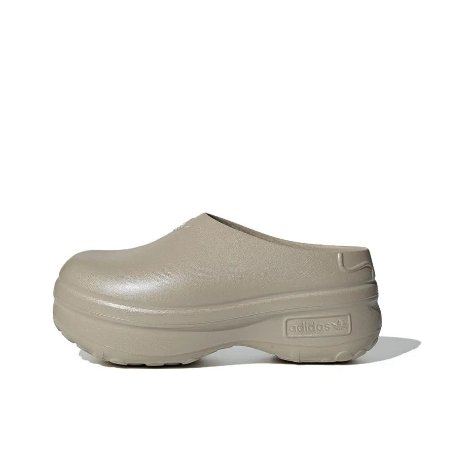 Adidas AdiFOM Stan Smith Mules Cyber Metallic Cloud White Wonder Beige Women's