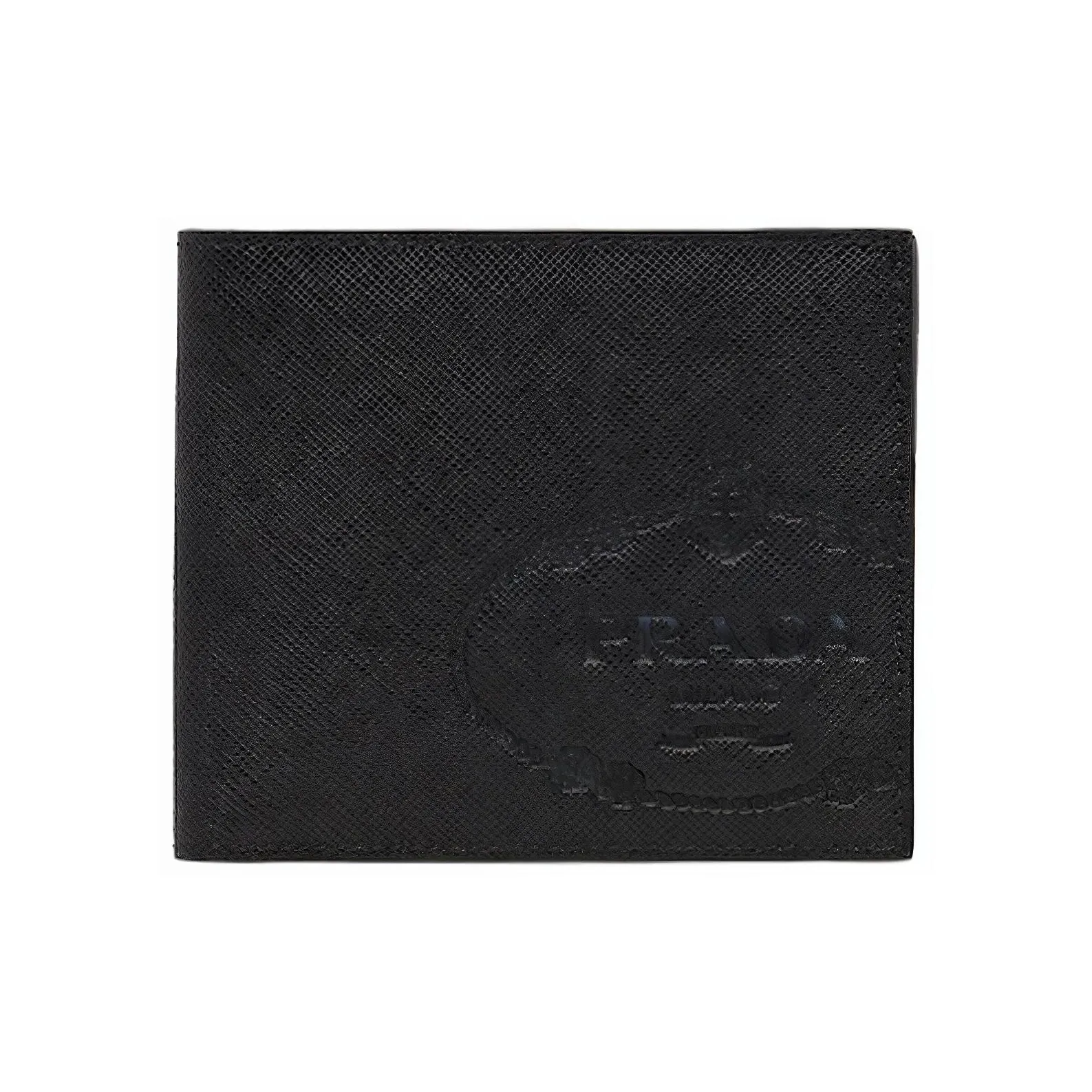 PRADA Saffiano кожа кошелек унисекс черный