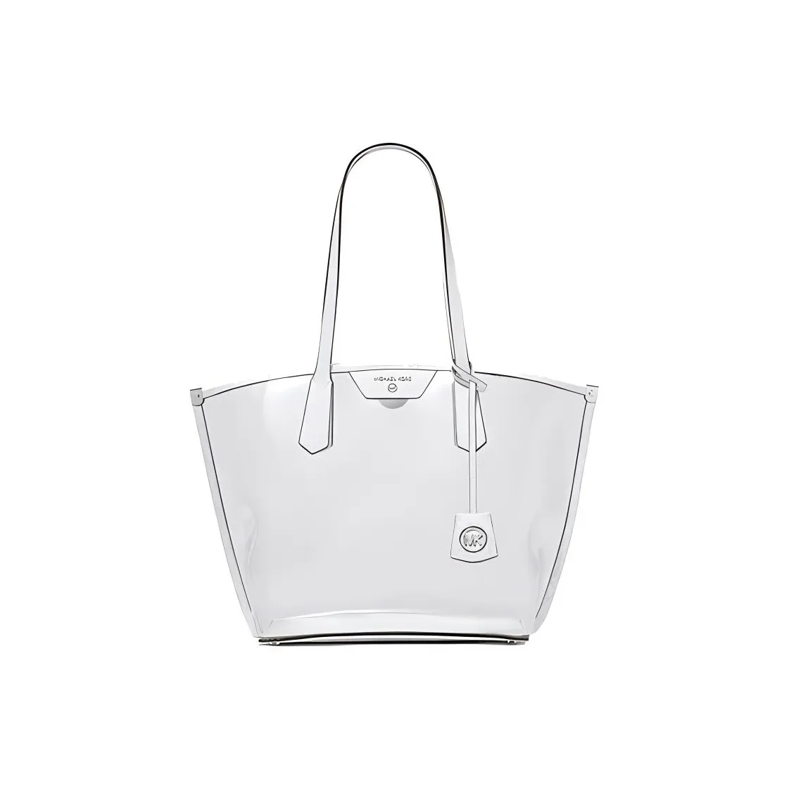 MICHAEL KORS Simple Love PVC Тоут Сумка Сумка для покупок Сумка Большая Женская Ярко-белая