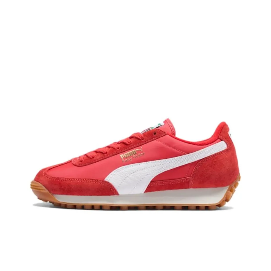 PUMA Easy Rider Casual Shoes Women's Low-Top Red White