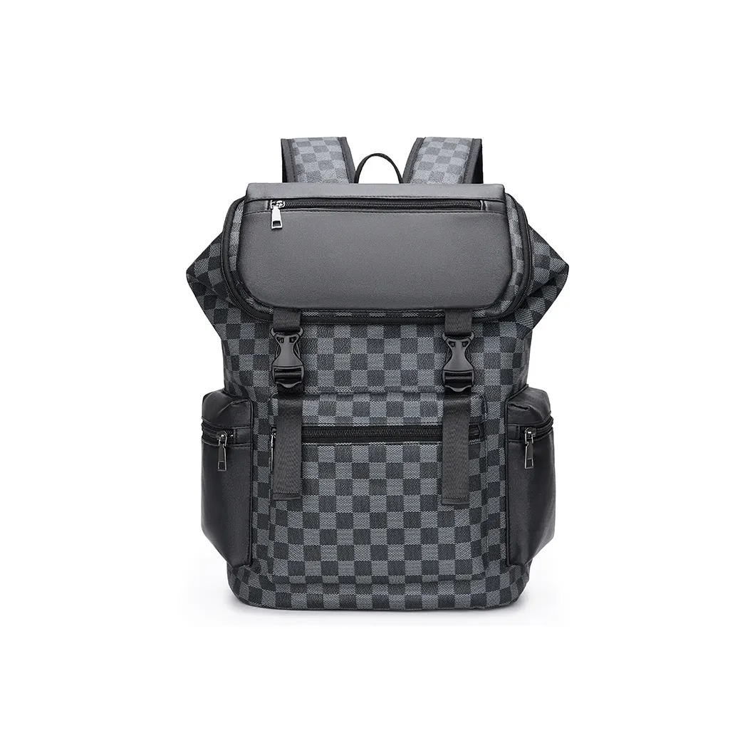 Moonshine High quality Fabric Laptop Bag Backpack Unisex Black/Brown